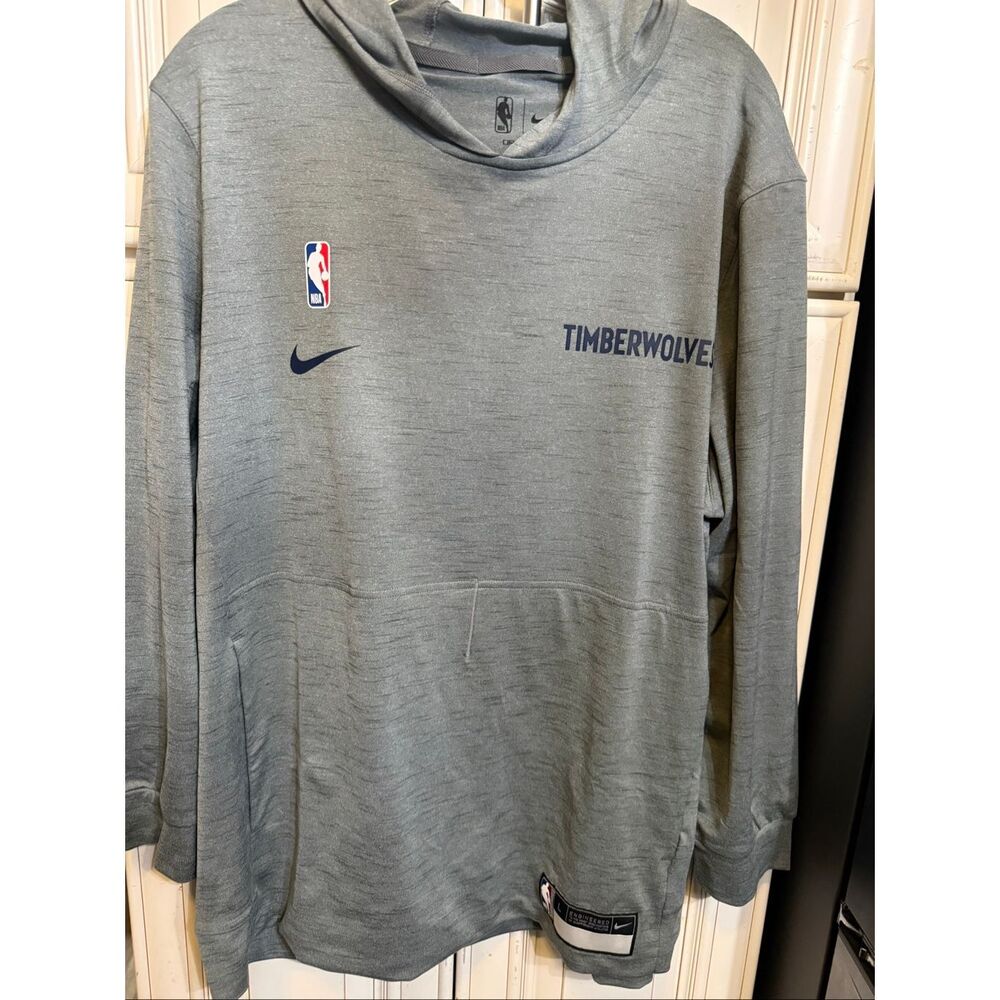 Nike NBA Mn Timberwolves Player Team Issued Travel Hoodie Yoga Mens Large Tall